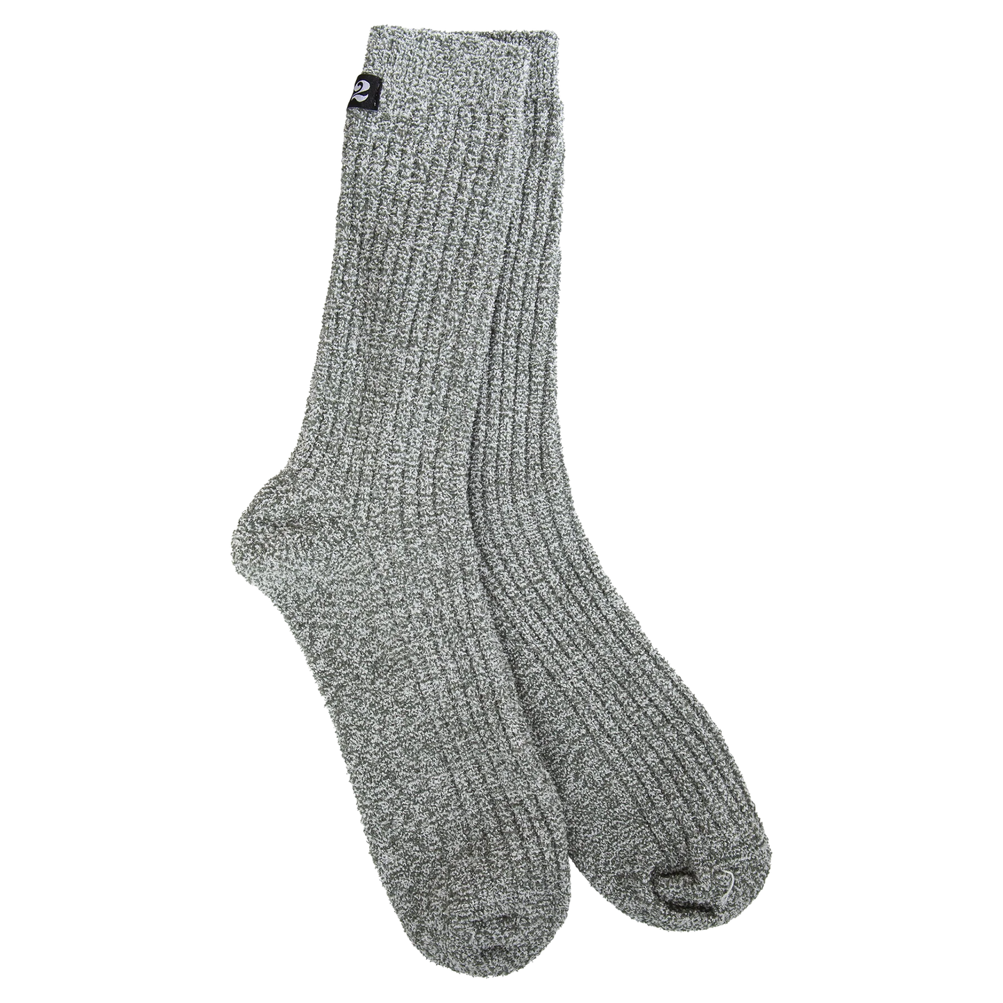 Heathered Stone/White Socks