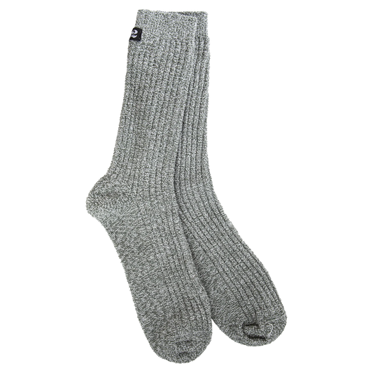 Heathered Stone/White Socks