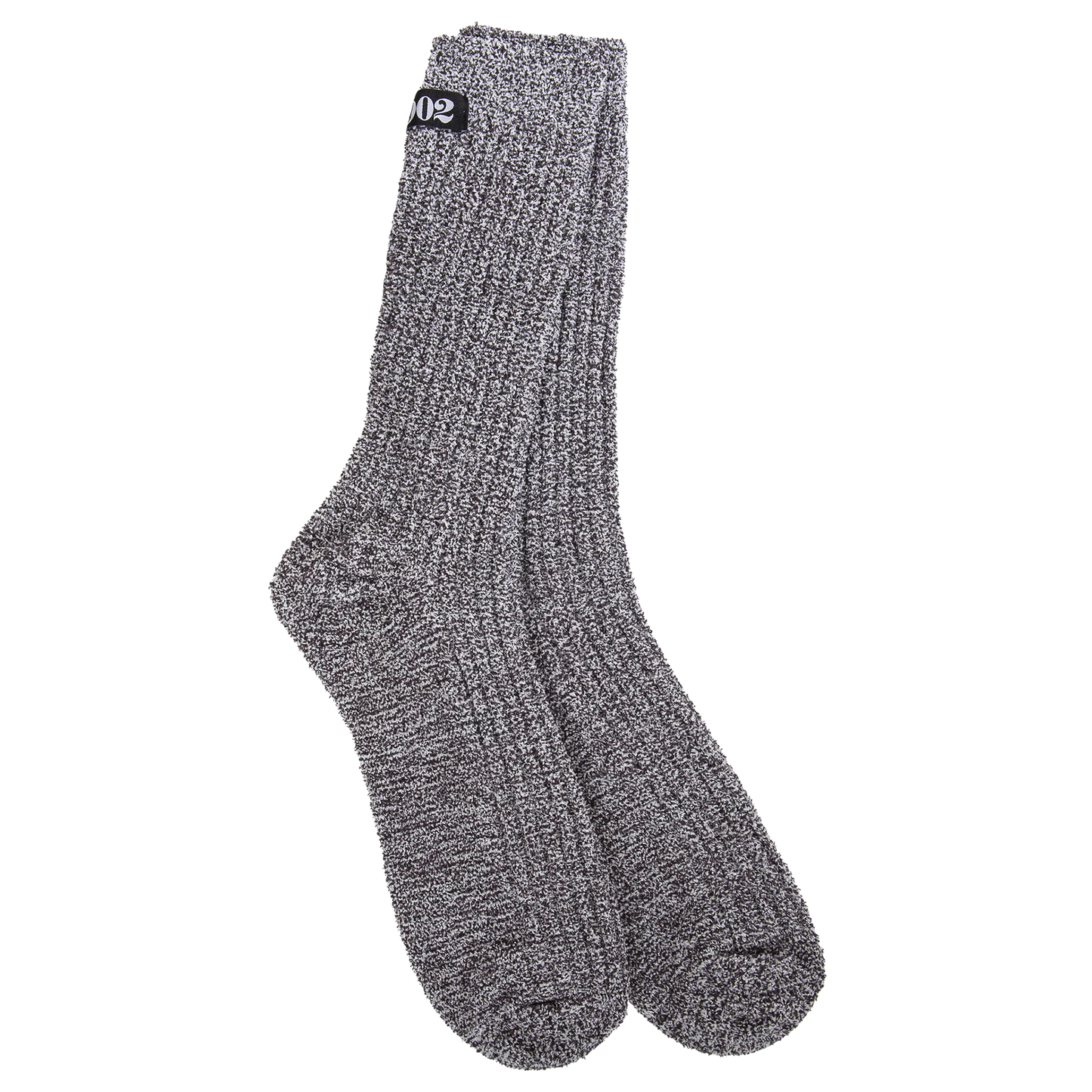 Heathered Black/White Socks