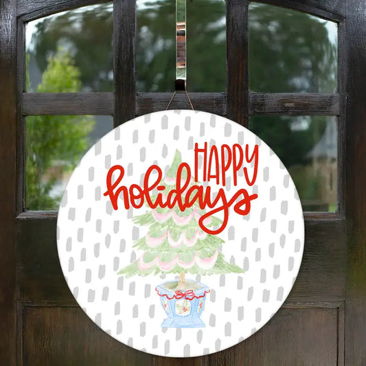 Happy Holidays Door Hanger