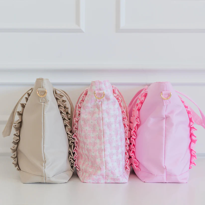 Ruffled Tote Bag