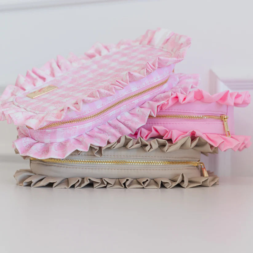 Ruffled Medium Pouch