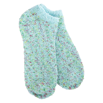 Aqua Blue Confetti Socks