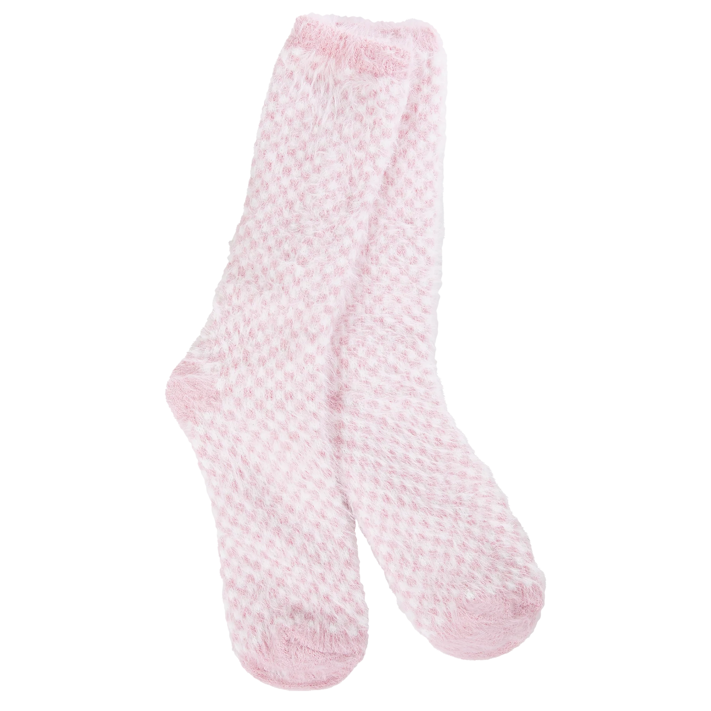 Candy Pink Check Socks