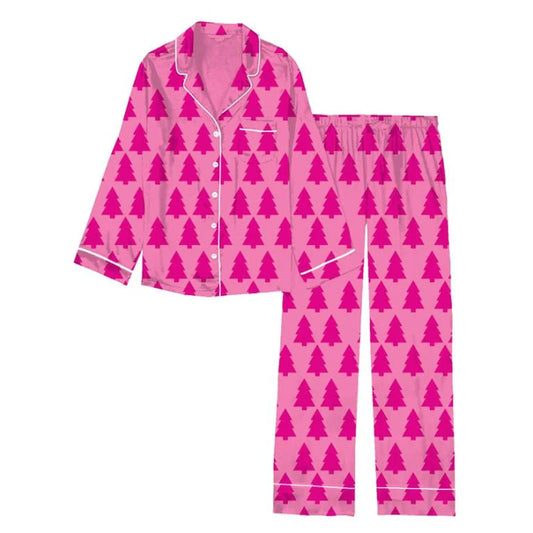 Pink Christmas Pajama Set