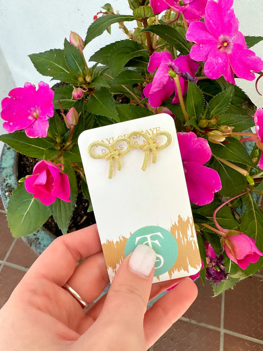 Sloan Bow Stud Earrings